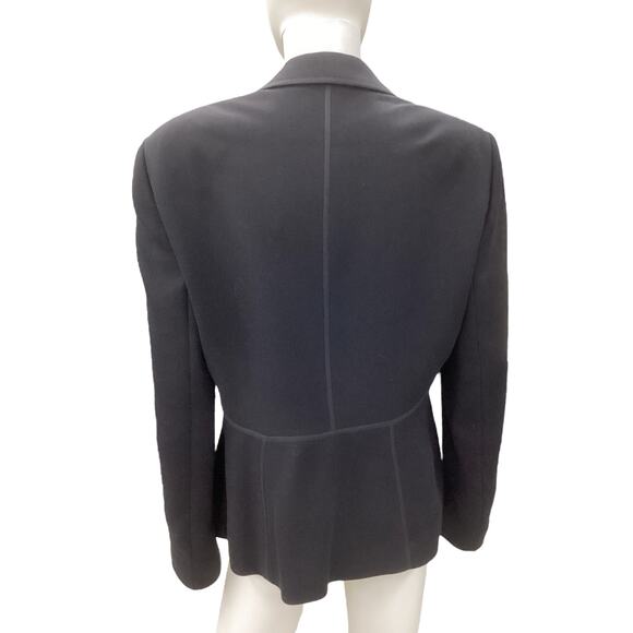 Laurèl Blazer Women’s Size 12 Beautifully Tailored 100% New Wool Classic Black - Picture 4 of 5